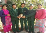 Pulkit,Shubham and Jashandeep of class X got first prize in quiz organised by Wild Life Protection Department