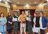 Ved Bhatia of XII and Kunwar of X std. bags the overall winners trophy in Inter School Declamation Contest . 