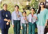 NITARA SHARMA, PRABHNOOR KAUR AND KAYRA VERMANI BAGGED THE FIRST POSITION  IN THE PUNJAB SCHOOL ZONAL BADMINTON TOURNAMENT