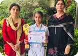 Nitara Sharma (Class V) Bagged Winner's Trophy (U-11) & Secure Third Position (U-13) at 3rd Badminton Tournament (Bella Sports Academy, Bhangala)